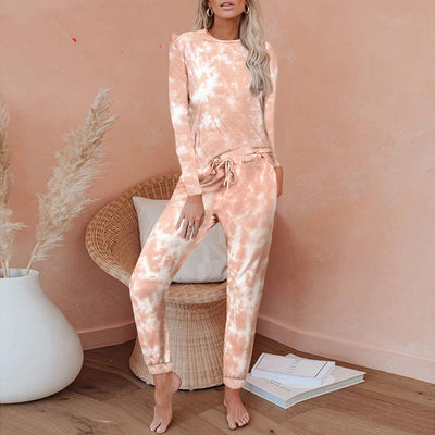 Pantalones Largos Tie-Dye para Mujer con Manga Larga - Image 3