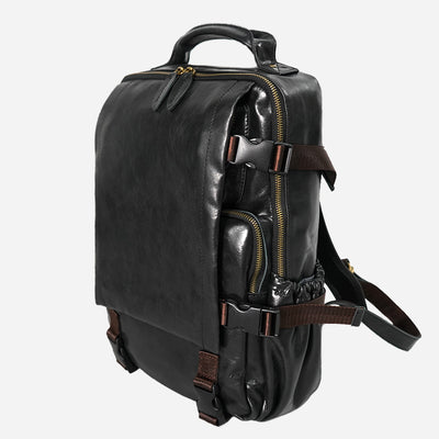 Mochila de Cuero Artesanal para Negocios - Estilo Profesional Masculino - Image 3