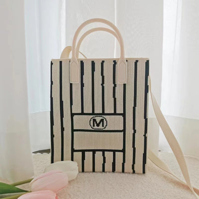 Bolso Bandolera Ligero de Rayas para Mujer - Diseño Versátil Todo Clima - Image 8