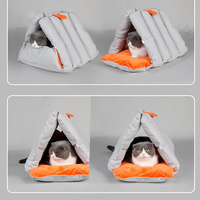 Nido Triangular Modular para Gatos - Cama Térmica Transformable para Otoño e Invierno - Image 7
