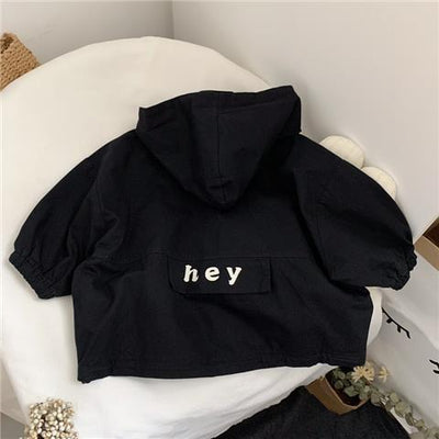 Chaqueta Impermeable Letras Infantil Unisex - Image 3