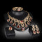 Conjunto Elegante de Collar y Aretes con Gemas de Fantasía