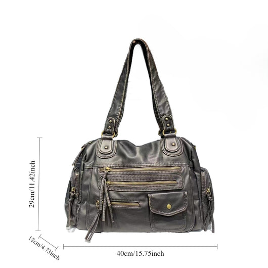 Bolso Moto Vintage Lavado Y2K para Mujer - Image 25