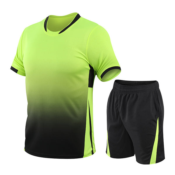 Conjunto de Verano Hombre: Camiseta Degradado Digital + Shorts Talla Grande