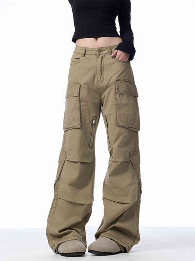 Pantalones Cargo Retro Sueltos con Múltiples Bolsillos - Image 8