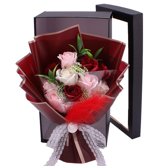 Ramo de Rosas de Jabón Artificial en Caja de Lujo - Regalo Perfecto para San Valentín y Tanabata - Image 8