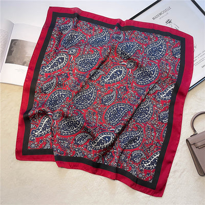 Pañuelo Vintage Cuadros Pájaros para Cuello - Diseño Clásico - Image 14