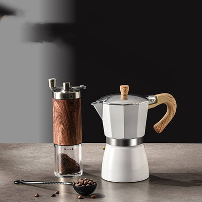 Set Completo de Cafetera Manual con Molinillo y Filtro Prensa