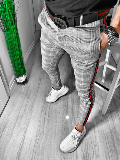 Pantalones Casuales de Cuadros para Hombre - Image 4