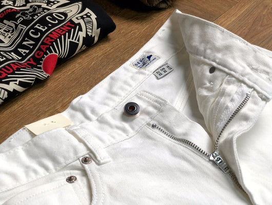 Pantalones Vaqueros Blancos Rectos para Hombre - Casual Moderno - Image 20