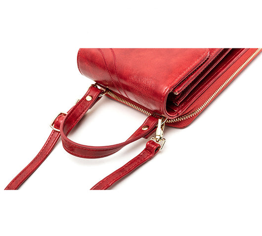 Bolso Bandolera de Cuero Encerado Estilo Coreano con Borlas para Mujer - Image 15