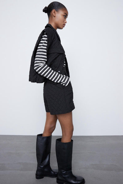Shorts de Cintura Alta en Algodón Puro - Estilo Casual y Cómodo - Image 4