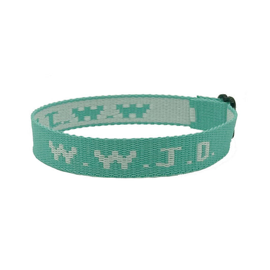 Pulsera Ajustable con Cinta Jacquard Estampada WWJD Unisex - Image 9