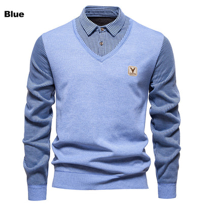 Camisa Térmica Hombre Manga Larga Efecto Doble Tela con Rayas y Forro Polar - Image 9