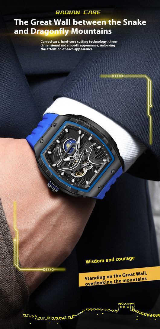 Reloj Mecánico Automático para Hombre con Esfera Hueca y Cristal Luminoso - Image 12