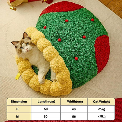 Cama Nido Navideño para Gatos y Perros Pequeños - Bolsa Térmica Semiencerrada - Image 2