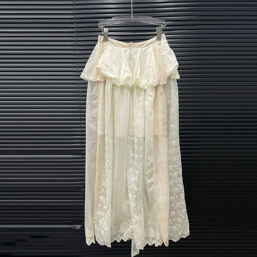 Blusa Falda Encaje Jacquard Escote en V - Colección Verano - Image 7
