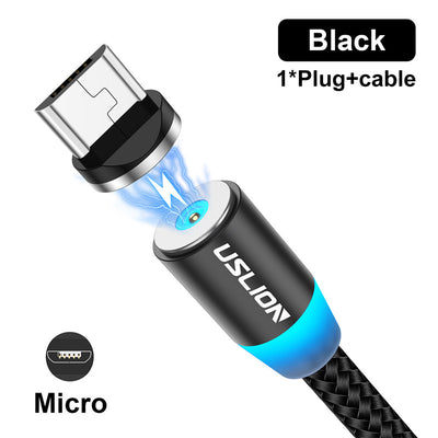 Cable Magnético 360° Triple Conector USB, Type-C y Micro USB - Image 4