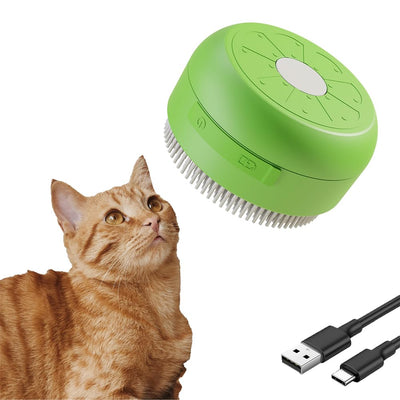 Cepillo de Vapor 3 en 1 para Gatos y Perros - Masajeador y Limpiador Recargable - Image 2