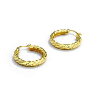 Aretes de Plata Pura Estilo Minimalista Lujo Frío - Image 5