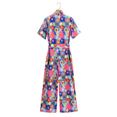 Jumpsuit Estampado con Cintura Ajustable y Piernas Rectas - Image 15