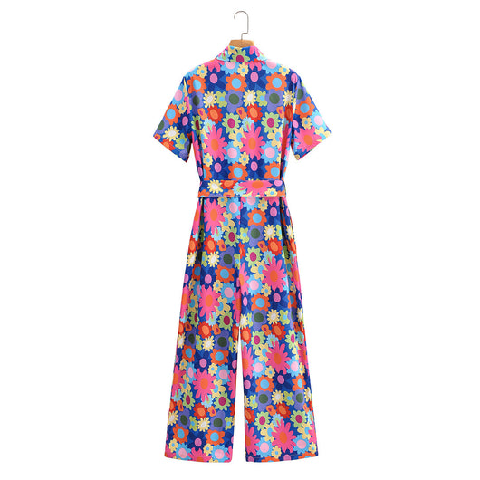 Jumpsuit Estampado con Cintura Ajustable y Piernas Rectas - Image 15