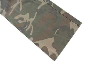 Jeans Anchos Tipo Cargo con Estampado Camuflaje y Bota Levemente Acampanada - Image 14