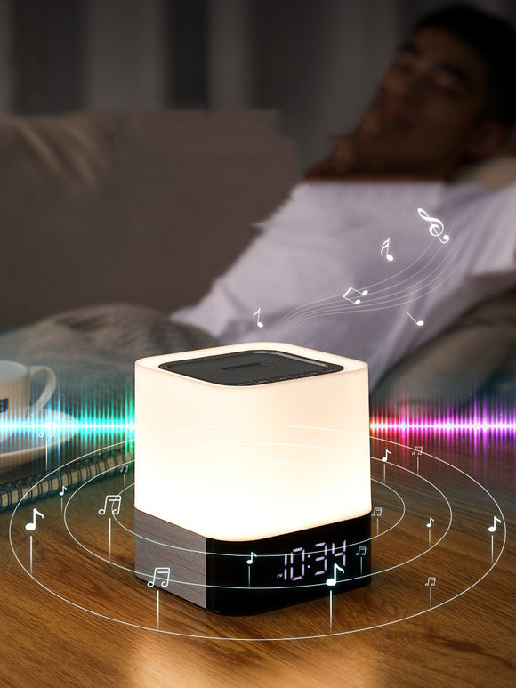 Lámpara Nocturna Inteligente Bluetooth Recargable para Dormitorio