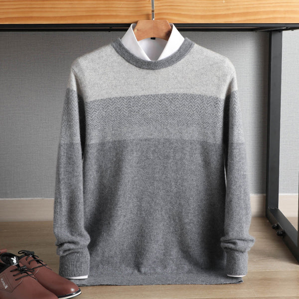 Suéter Grueso para Hombre Cuello Redondo Otoño Invierno Tallas Grandes - Image 3