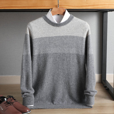 Suéter Grueso para Hombre Cuello Redondo Otoño Invierno Tallas Grandes - Image 3