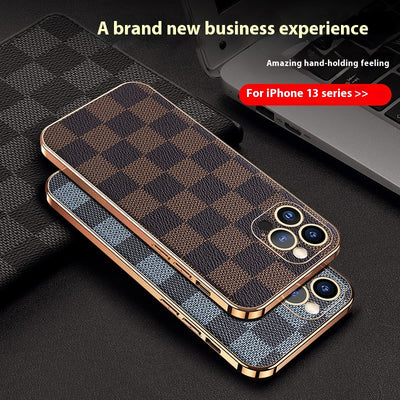 Funda Protectora Cuadros Plateados para Teléfono - Image 2
