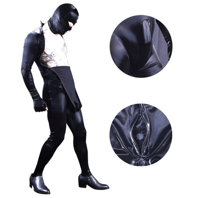 Traje Integral de Cuero PU Brillante para Hombre - Estilo Europeo y Americano - Image 14