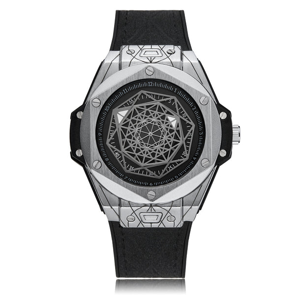 Reloj Hombre Big Bang Telaraña Tatuaje - Correa Goma Resistente Estudiante