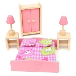 Muebles de Casa de Muñecas de Madera Delicada - Image 5