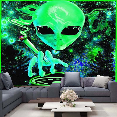 Tapiz Decorativo con Estampado Alien - Tela de Fondo para Pared - Image 20