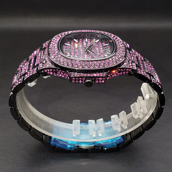 Reloj Hip Hop Diamantes Completos Rap Bling