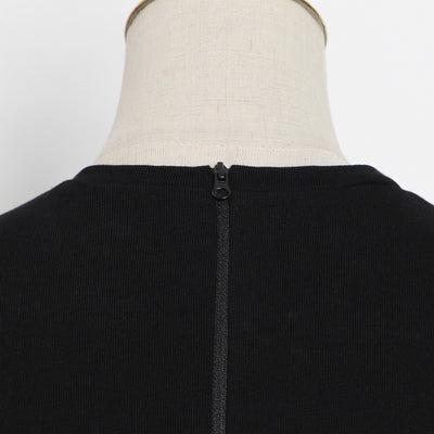 Blusa Francesa de Pedrería con Corte Tridimensional, Ajustada y Manga Corta para Mujer - Image 8
