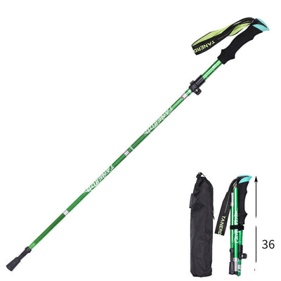 Bastón de Trekking Plegable Ultra Ligero con Mango Recto - Retráctil y Portátil - Image 14