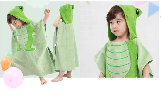 Bata de Baño Infantil de Algodón con Diseño de Rana - Image 8