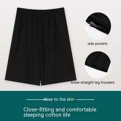 Pantalones Pijama Modal Hombre Verano Algodón Sueltos Casuales - Image 18