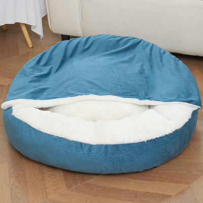 Cama Ortopédica para Perros y Gatos con Manta Térmica y Capucha - Image 6