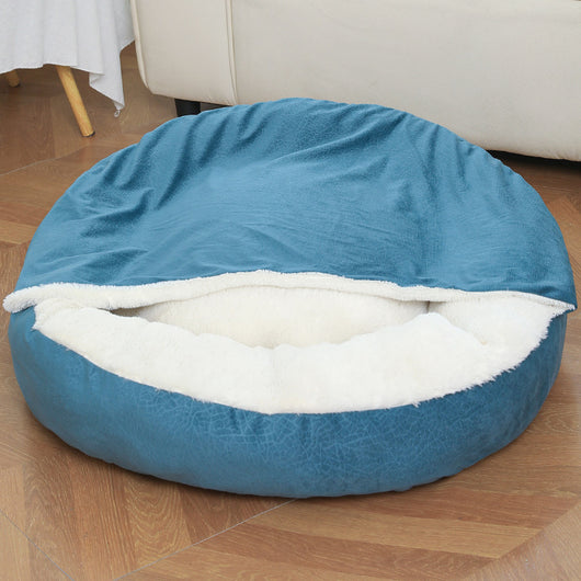Cama Ortopédica para Perros y Gatos con Manta Térmica y Capucha - Image 6