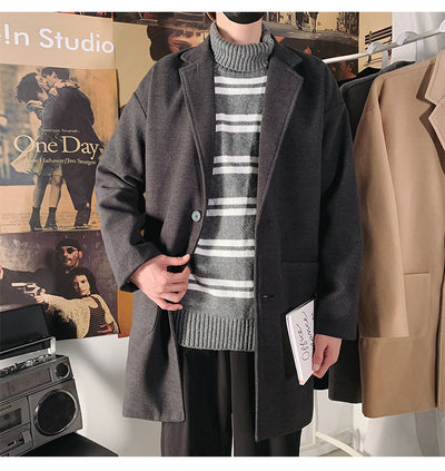 Abrigo de Lana Slim Fit para Hombre - Elegancia Moderna - Image 27