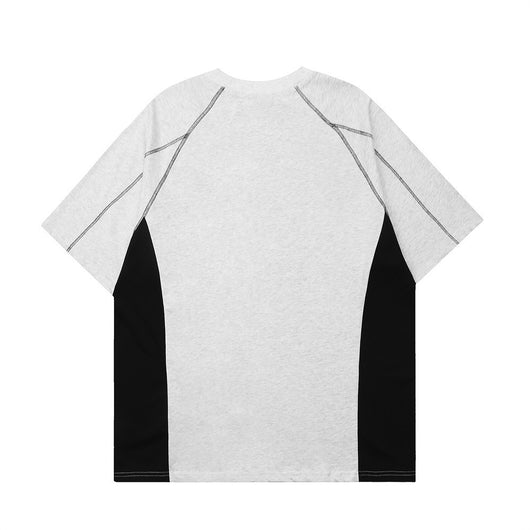 Camiseta Hombre Estampado Letras Contraste Patchwork - Image 12