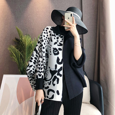 Abrigo Estampado Animal Print Talla Grande Plisado Ajustable Manga Larga - Image 18