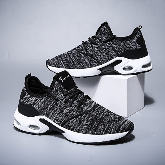 Zapatillas Deportivas Tejidas Transpirables Estilo Coreano