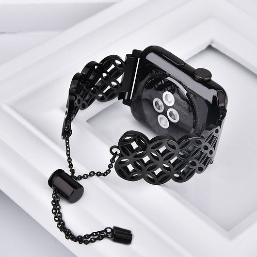 Correa Mariposa Floral de Acero Inoxidable Compatible con Apple Watch - Image 19