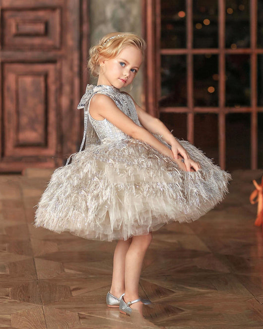 Vestido de Fiesta Floral para Niña de Un Año - Diseño Piano