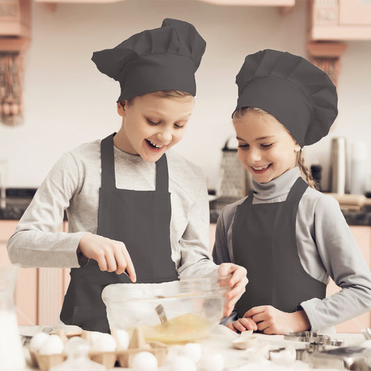 Traje de Cocinero para Bebé con Gorro y Babero Negro