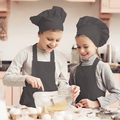 Traje de Cocinero para Bebé con Gorro y Babero Negro